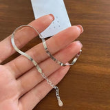 925 Silver Snake Bracelet Minimalist Style Birthday Gift Women