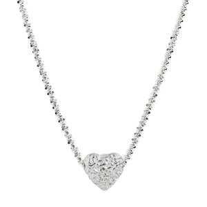 925 Silver Heart Necklace Chain Choker for Women Fine Jewelry
