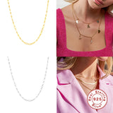 925 Silver Sparkling Choker Necklace for Women Jewelry