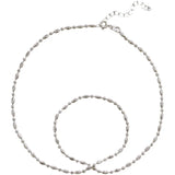 925 Silver Chain Choker Necklace for Women