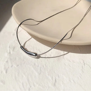 925 Silver Eggplant Necklace For Women Fine Jewelry