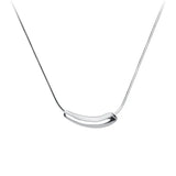 925 Silver Sparkling Eggplant Necklace Women Fine Jewelry