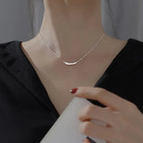 925 Silver Eggplant Necklace For Women Fine Jewelry