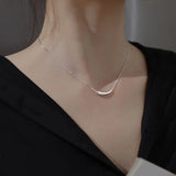 925 Silver Eggplant Necklace For Women Fine Jewelry