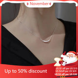 925 Silver Sparkling Eggplant Necklace Women Fine Jewelry