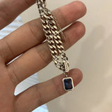 925 Silver Crystal Bracelet Geometric Charm Women Gift