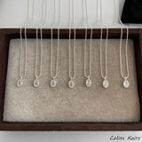 925 Silver Water drop Necklace For Women Fine Jewelry Gift