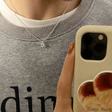 925 Silver Water drop Necklace For Women Fine Jewelry Gift
