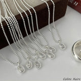 925 Silver Water drop Necklace For Women Fine Jewelry Gift