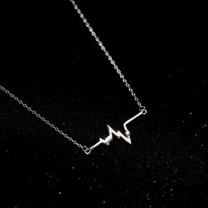925 Silver Heartbeat Necklace for Women - Fine Jewelry for Wedding Party