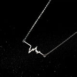 925 Silver Heartbeat Necklace for Women - Fine Jewelry for Wedding Party