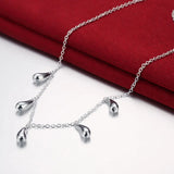 925 Sterling Silver Water Droplets Jewelry Set for Women