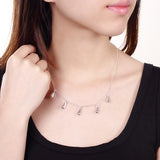 925 Sterling Silver Water Droplets Jewelry Set for Women