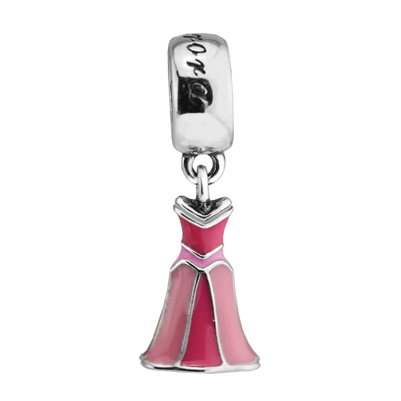 Aurora's Dress Charm for Beaded Chains - Sterling Silver Jewelry