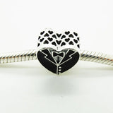 Sweet Wedding Charm Fits Beaded Chains Bracelets DIY Jewelry