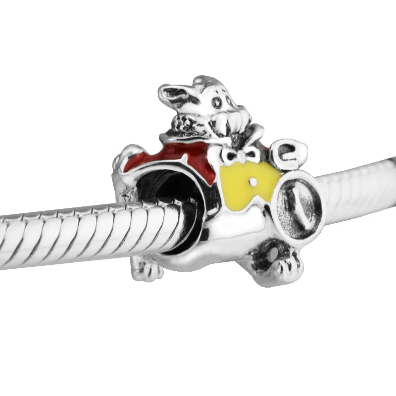 Rabbit Charm for Beaded Chains Bracelets DIY Sterling Silver Jewelry