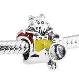 Rabbit Charm for Beaded Chains Bracelets DIY Sterling Silver Jewelry