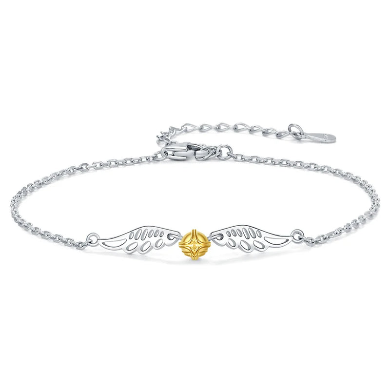 Golden Snitch Bracelet 925 Sterling Silver DIY Jewelry