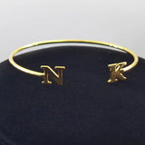 Personalized Initials Letter Bracelet for Couples Adjustable Jewelry