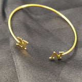 Personalized Initials Letter Bracelet for Couples Adjustable Jewelry