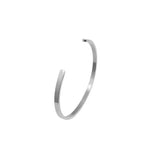Stainless Steel Open Bangle Women Bracelet Cuff Letter Gift
