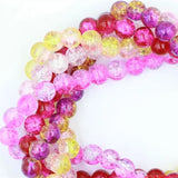 Crystal Glass Popcorn Spacer Beads Double Colors 8mm y1045