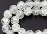 Crystal Glass Popcorn Spacer Beads Double Colors 8mm y1045