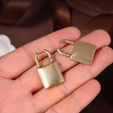 Lock Stainless Steel Earrings - High Birthday Jewelry