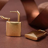 Lock Stainless Steel Earrings - High Birthday Jewelry