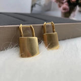 Lock Stainless Steel Earrings - High Birthday Jewelry