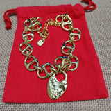 925 Silver Lock Necklace 14K Holiday Jewelry Gift