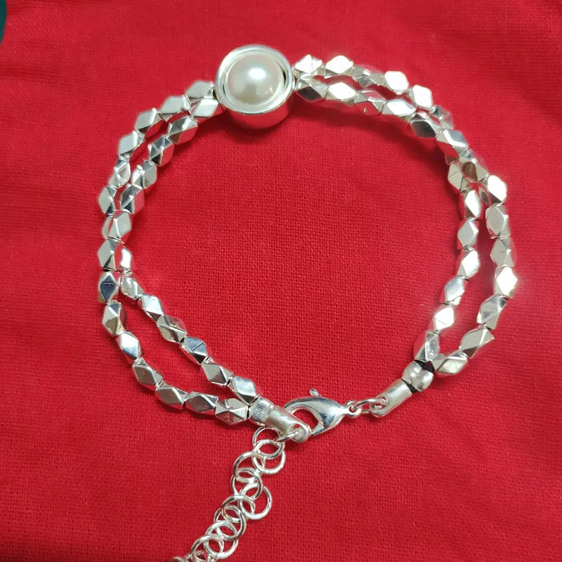925 Silver Double Chain Bracelet - Unique Gift