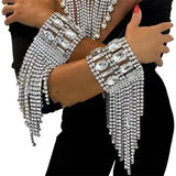 Sparkling Tassel Rhinestone Bracelet - Nightclub Accessories