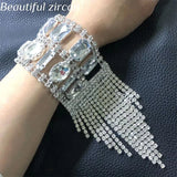 Sparkling Tassel Rhinestone Bracelet - Nightclub Accessories