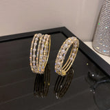 Rhinestone Pearl Bracelet for Women, Luxury Birthday Gift, Party Jewelry