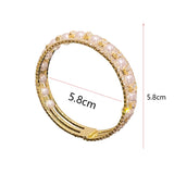 Rhinestone Pearl Bracelet for Women, Luxury Birthday Gift, Party Jewelry