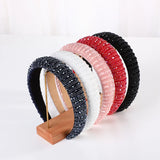Korea Baroque Crystal Headband Wide Edge Hair Band