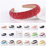 Korea Baroque Crystal Headband Wide Edge Hair Band