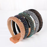 Korea Baroque Crystal Headband Wide Edge Hair Band