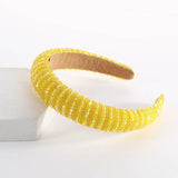 Korea Baroque Crystal Headband Wide Edge Hair Band