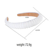 Korea Baroque Crystal Headband Wide Edge Hair Band