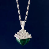 Geometry Red Green Necklace Party Wedding For Women Gift