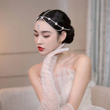 Bohemian Bride Wedding Hair Accessory Rhinestone Frontlet Jewelry