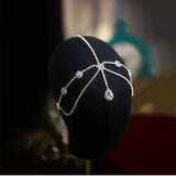 Bohemian Bride Wedding Hair Accessory Rhinestone Frontlet Jewelry