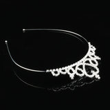 Heart Crown Tiara for Wedding Party Prom, Rhinestone Kids Girl Hair Accessory