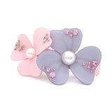 Flower Rhinestone Hair Accessory Barrette Clip for Women Tiara Wedding