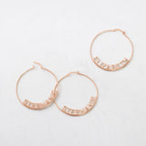 316L Earrings Choke Ring Charm Jewelry Women's Name Gift