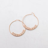 316L Earrings Choke Ring Charm Jewelry Women's Name Gift