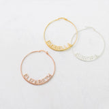 316L Earrings Choke Ring Charm Jewelry Women's Name Gift