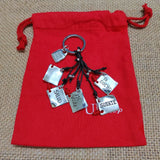 Spanish Electroplating 925 Silver Love Lanyard Key Chain Holiday Jewelry Gift